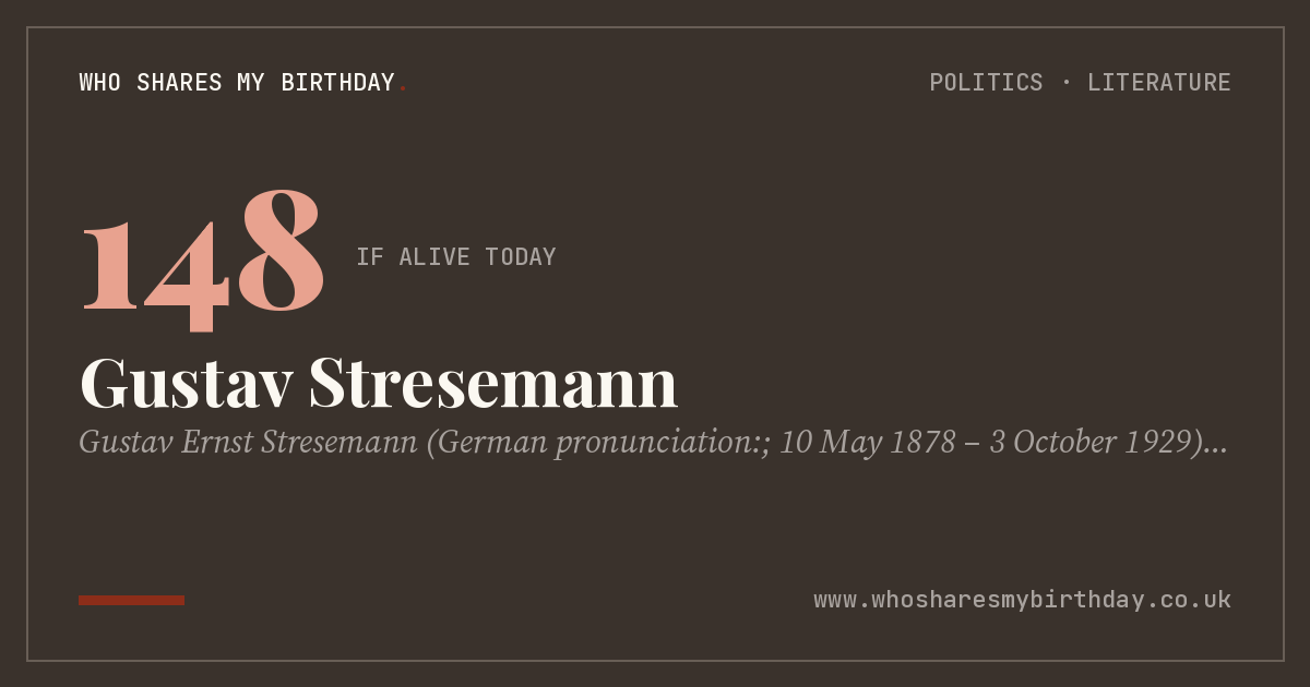 Gustav Stresemann
