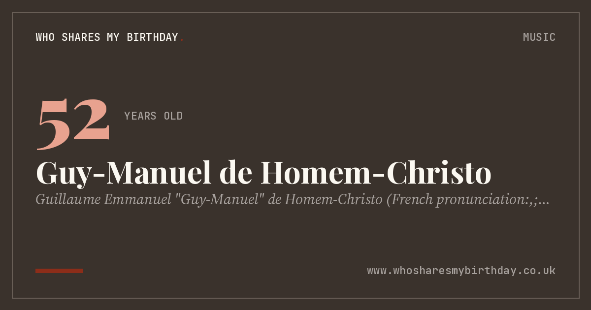 Guy-Manuel de Homem-Christo
