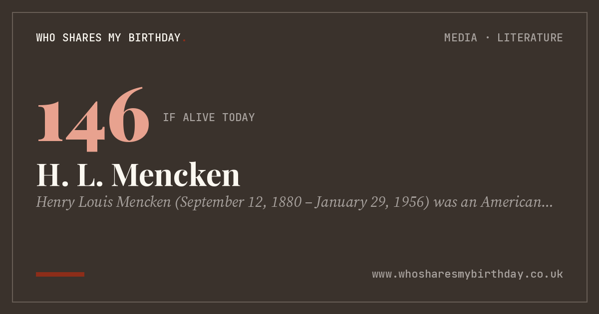 H. L. Mencken