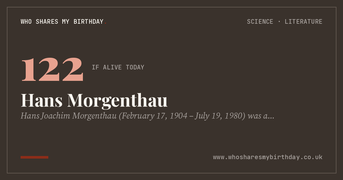 Hans Morgenthau
