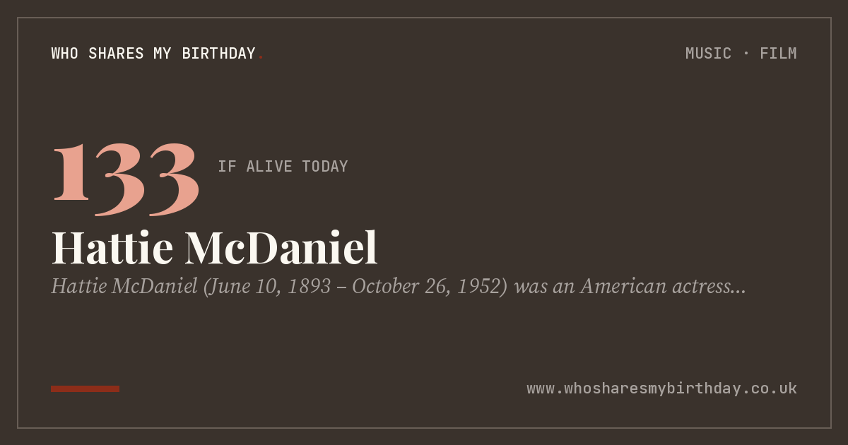 Hattie McDaniel