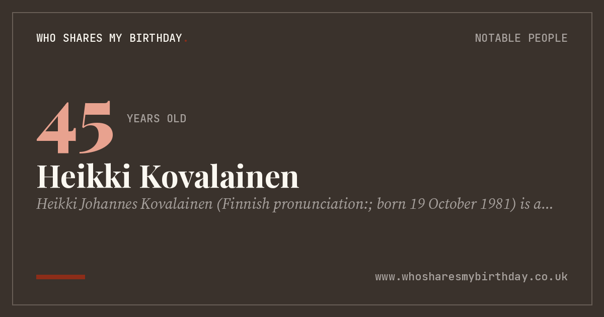 Heikki Kovalainen