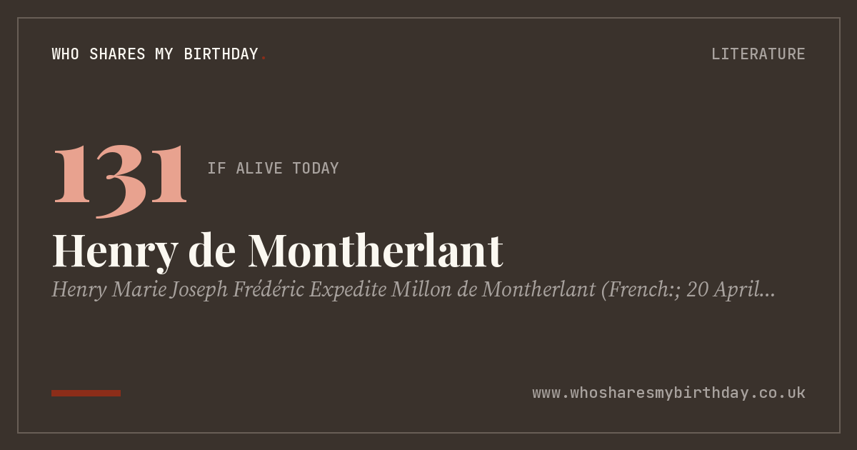 Henry de Montherlant