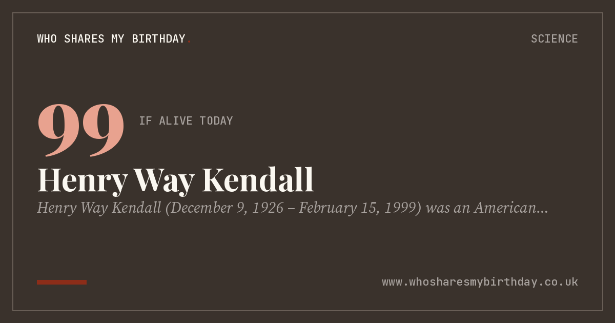 Henry Way Kendall