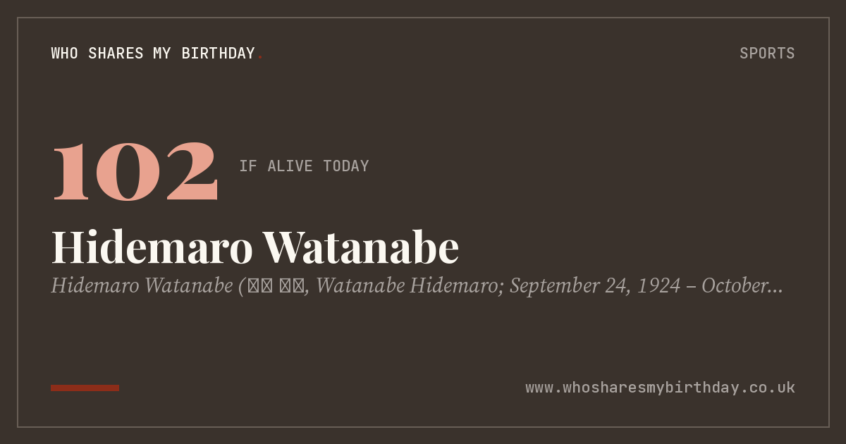 Hidemaro Watanabe