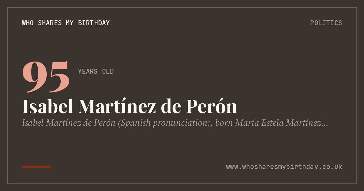 Isabel Martínez de Perón