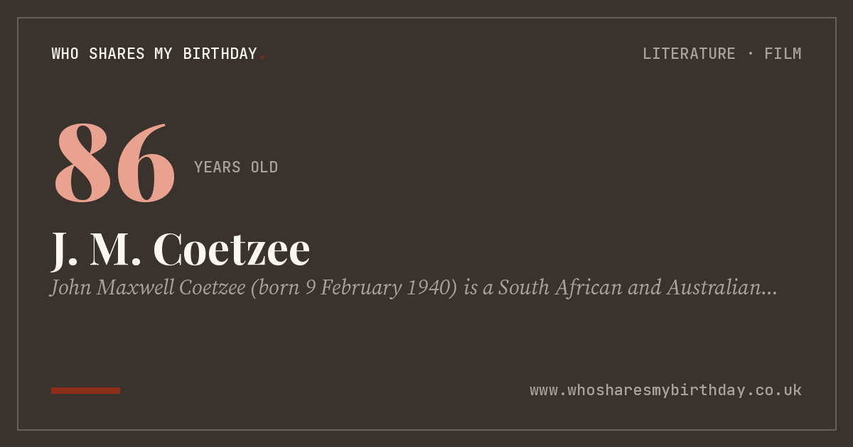 J. M. Coetzee