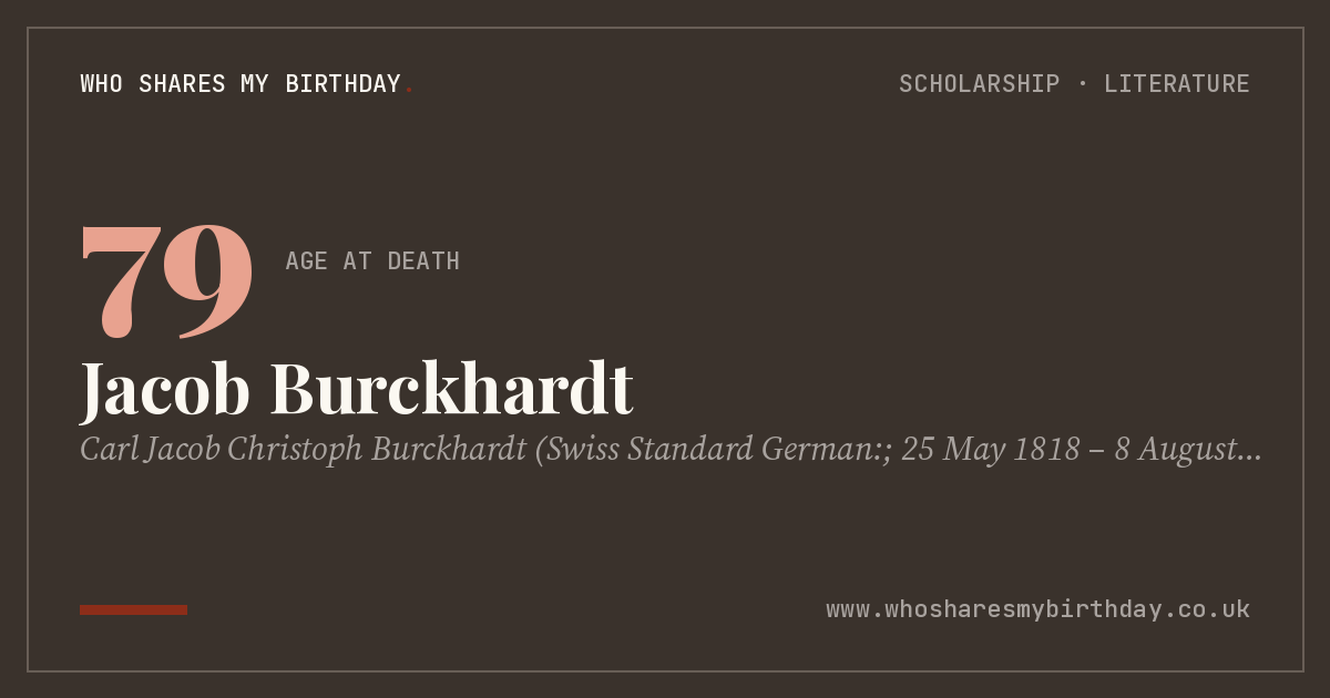Jacob Burckhardt