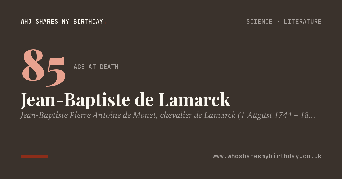 Jean-Baptiste de Lamarck