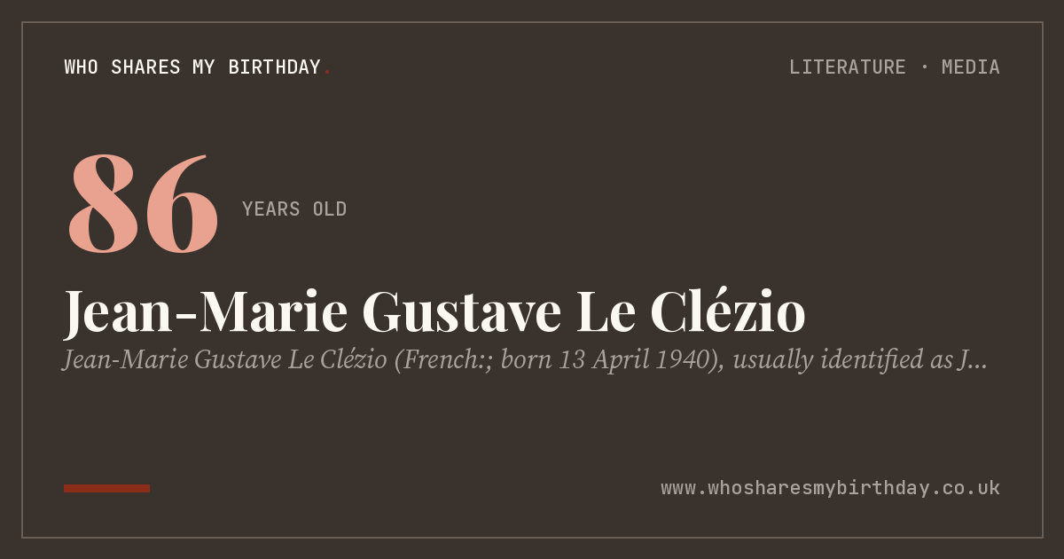 Jean-Marie Gustave Le Clézio