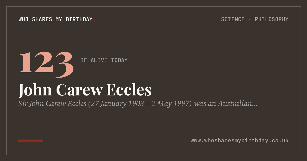 John Carew Eccles