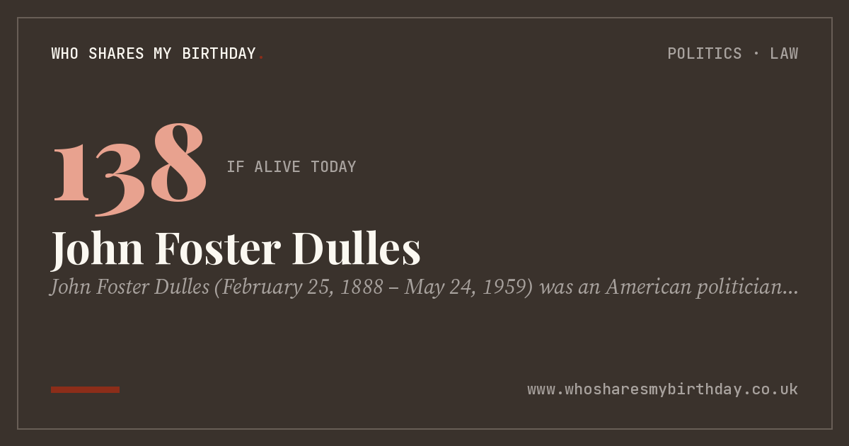 John Foster Dulles