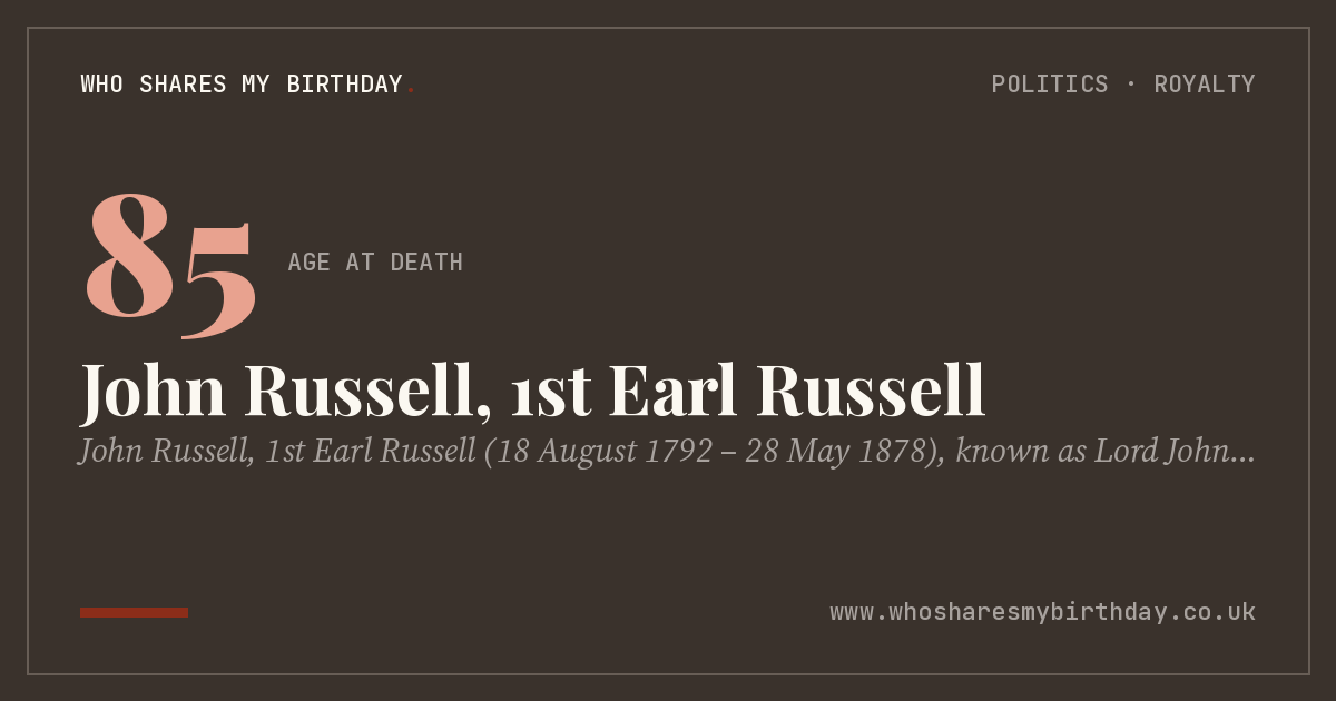 John Russell, 1st Earl Russell