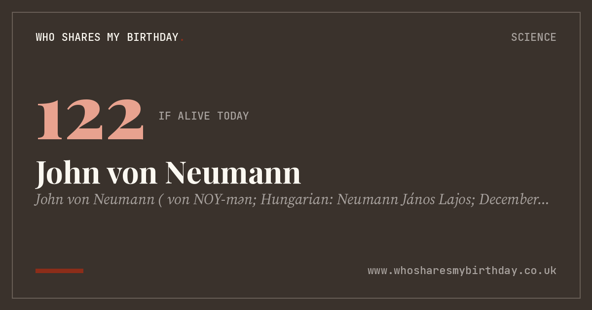 John von Neumann