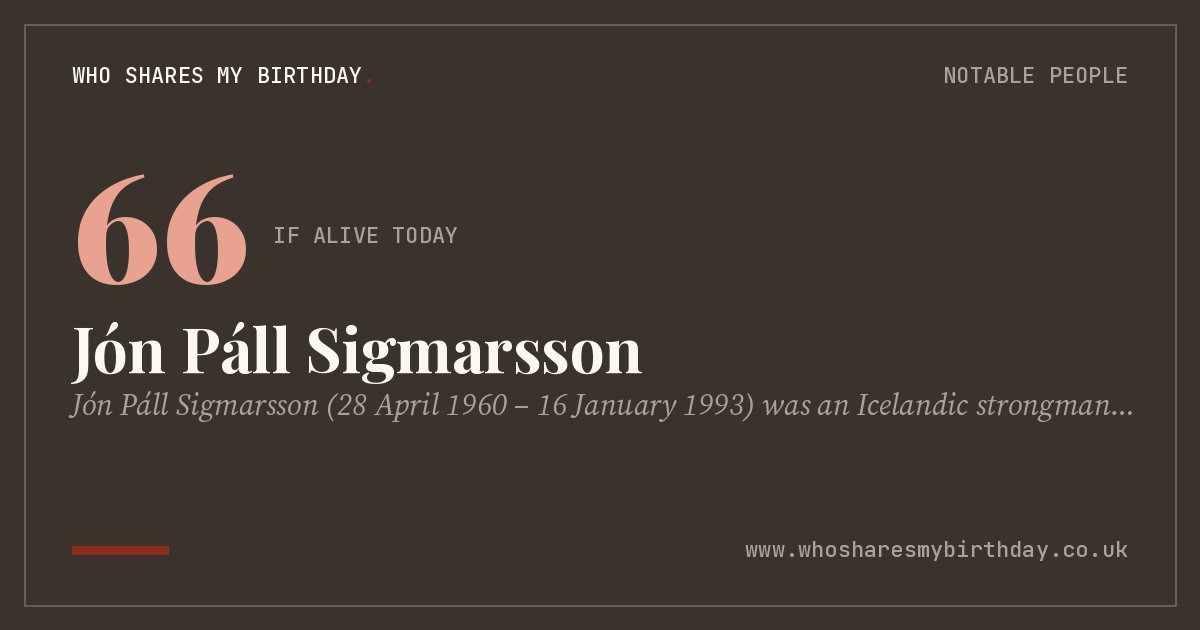 Jón Páll Sigmarsson