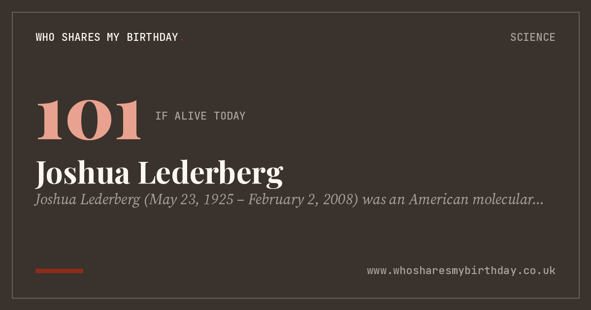Joshua Lederberg
