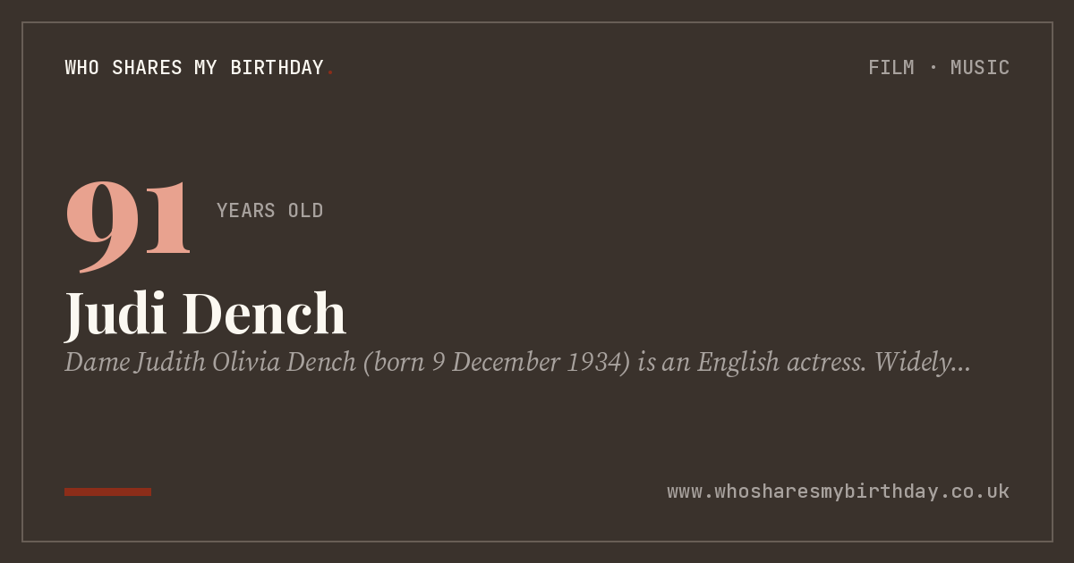 Judi Dench
