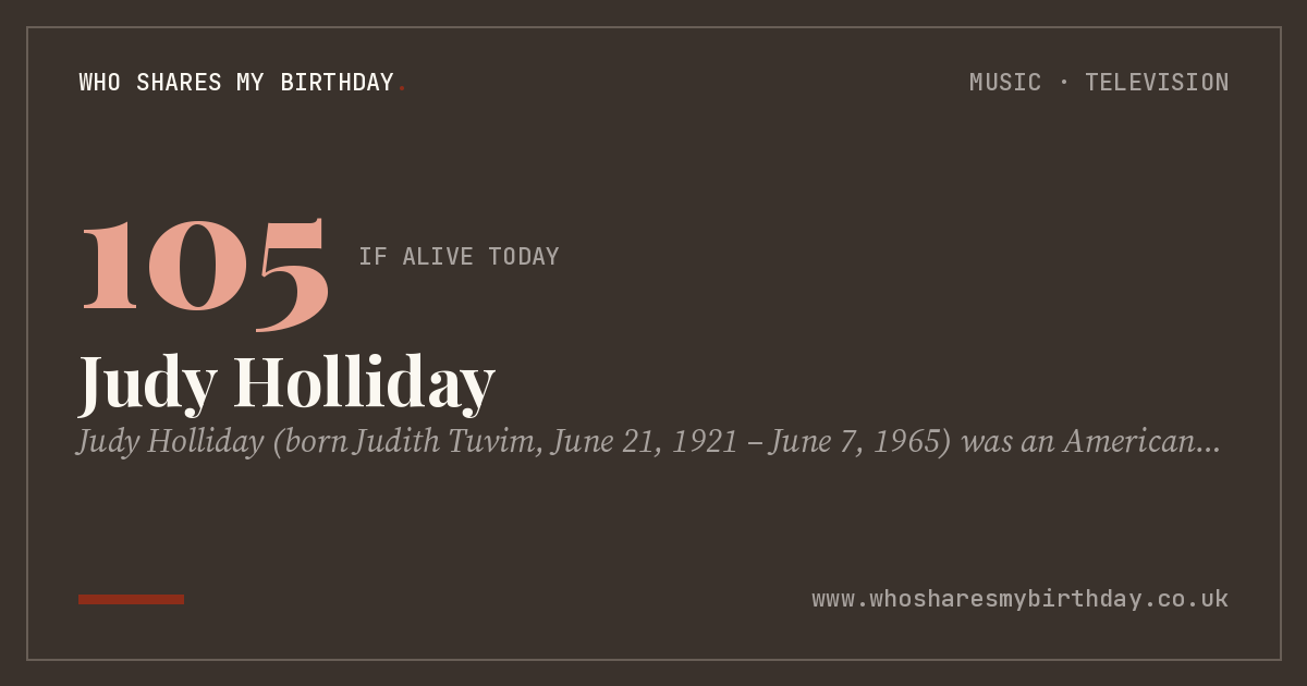 Judy Holliday