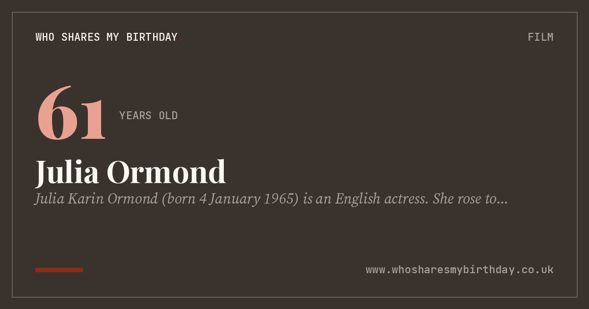 Julia Ormond