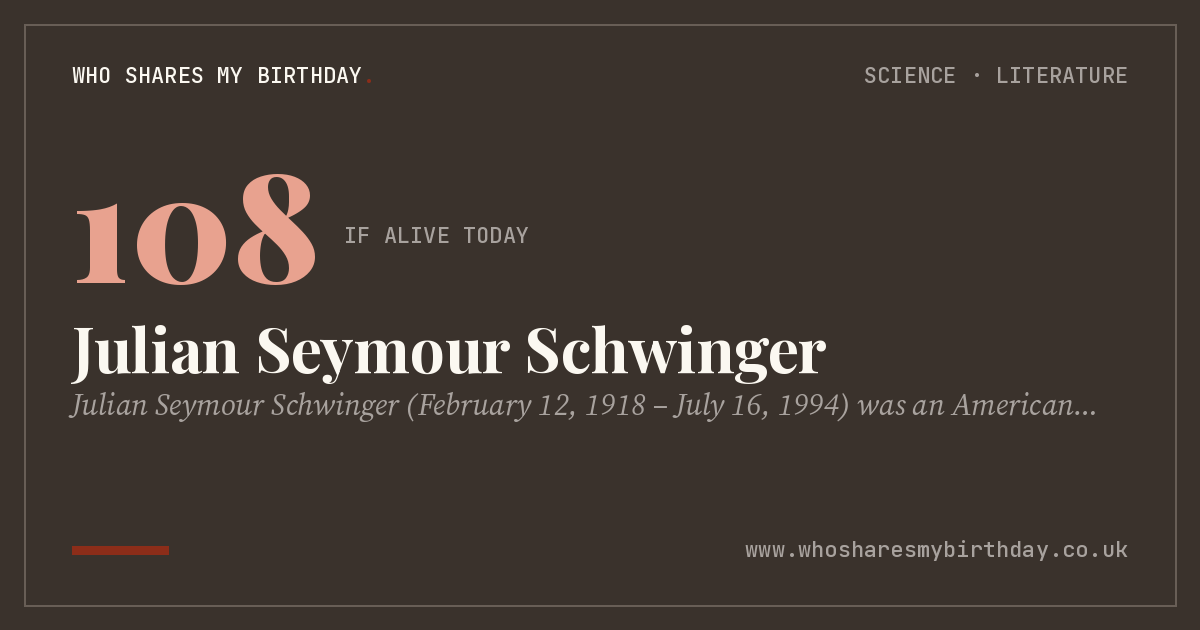 Julian Seymour Schwinger
