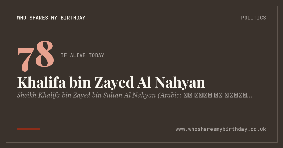 Khalifa bin Zayed Al Nahyan