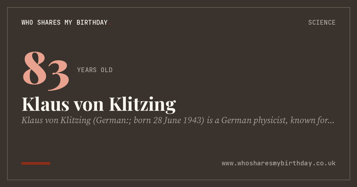 Klaus von Klitzing