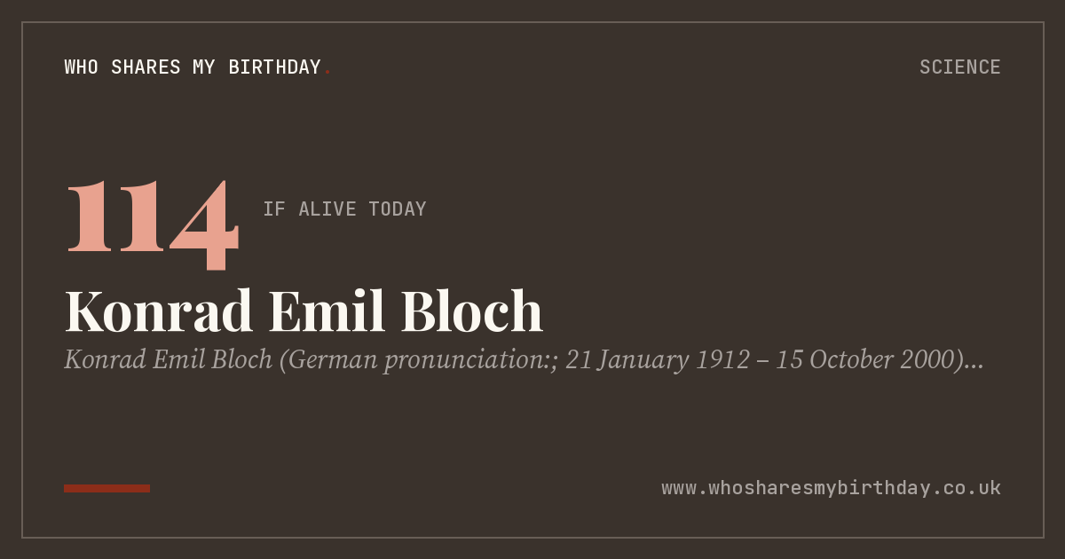 Konrad Emil Bloch