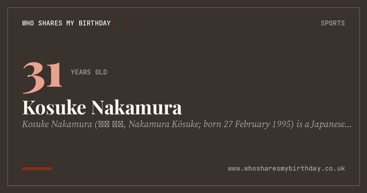 Kosuke Nakamura