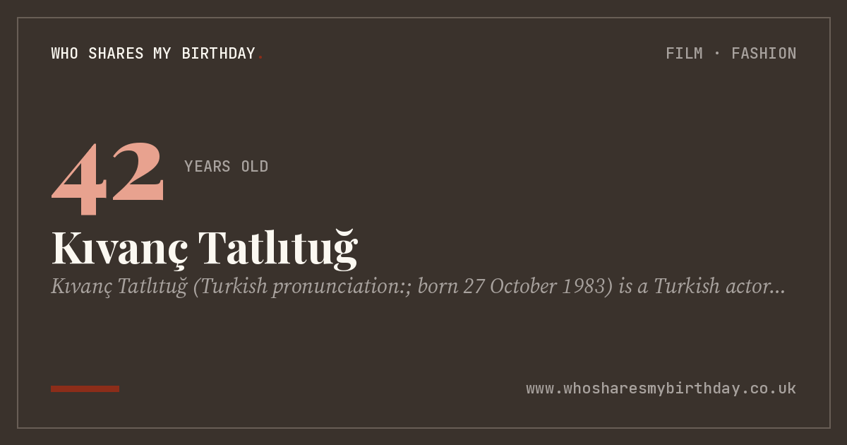 Kıvanç Tatlıtuğ