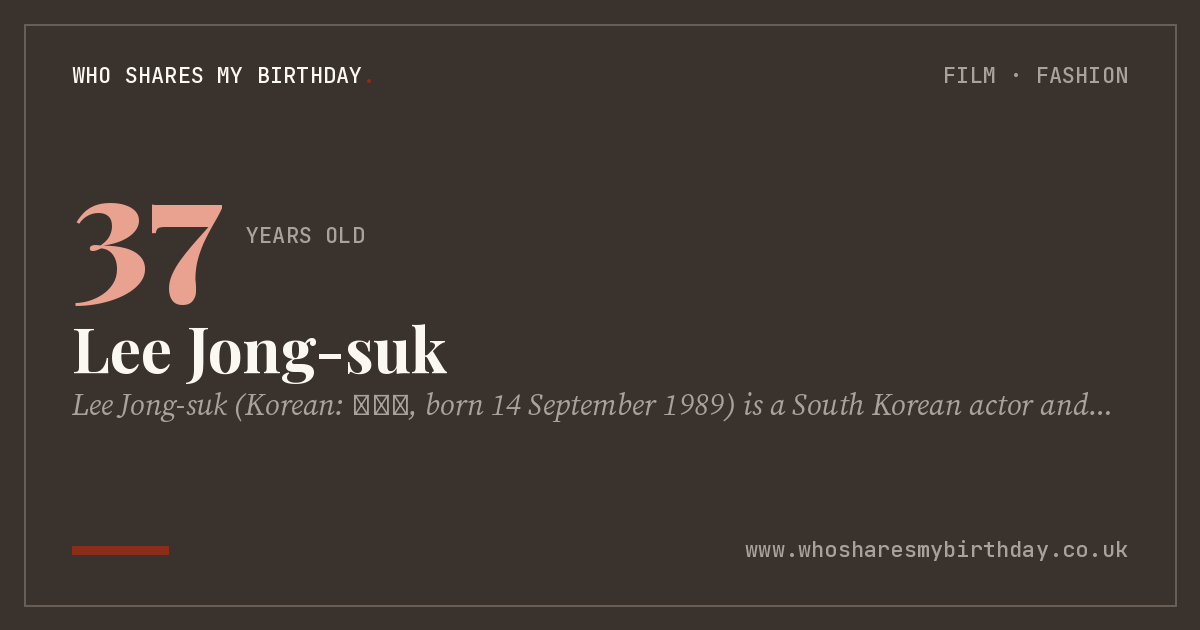 Lee Jong-suk