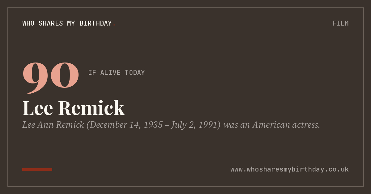 Lee Remick