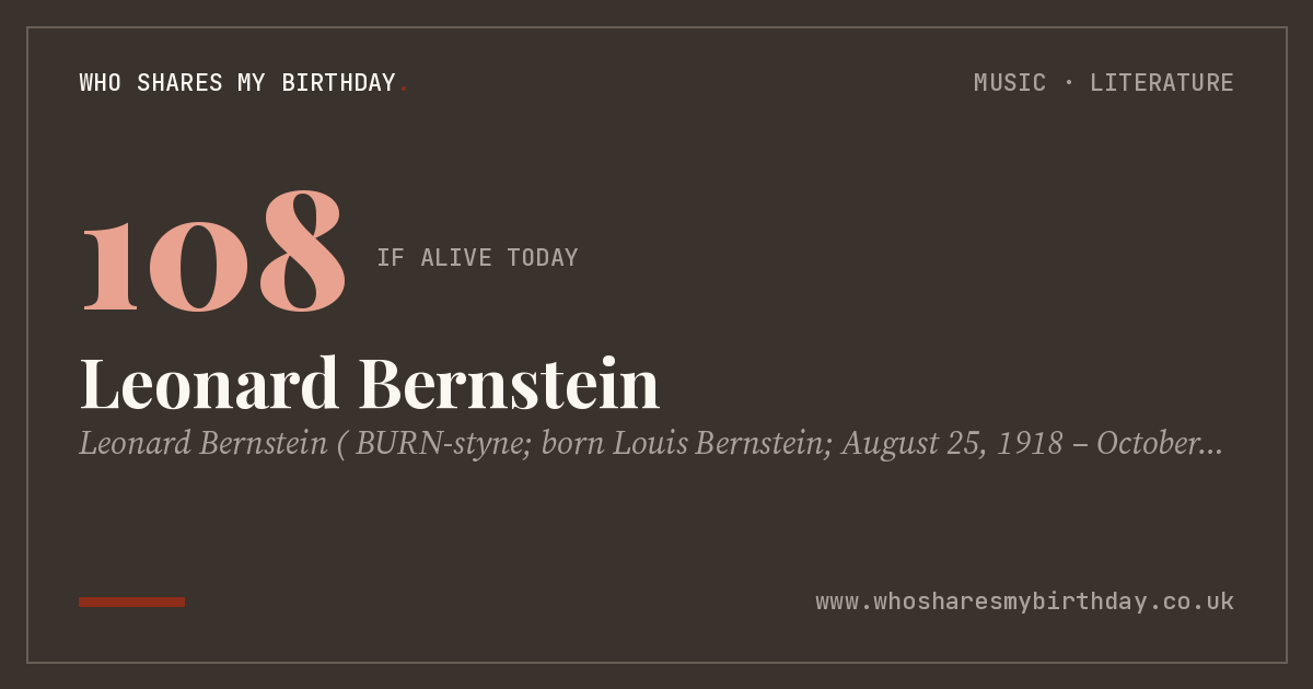 Leonard Bernstein