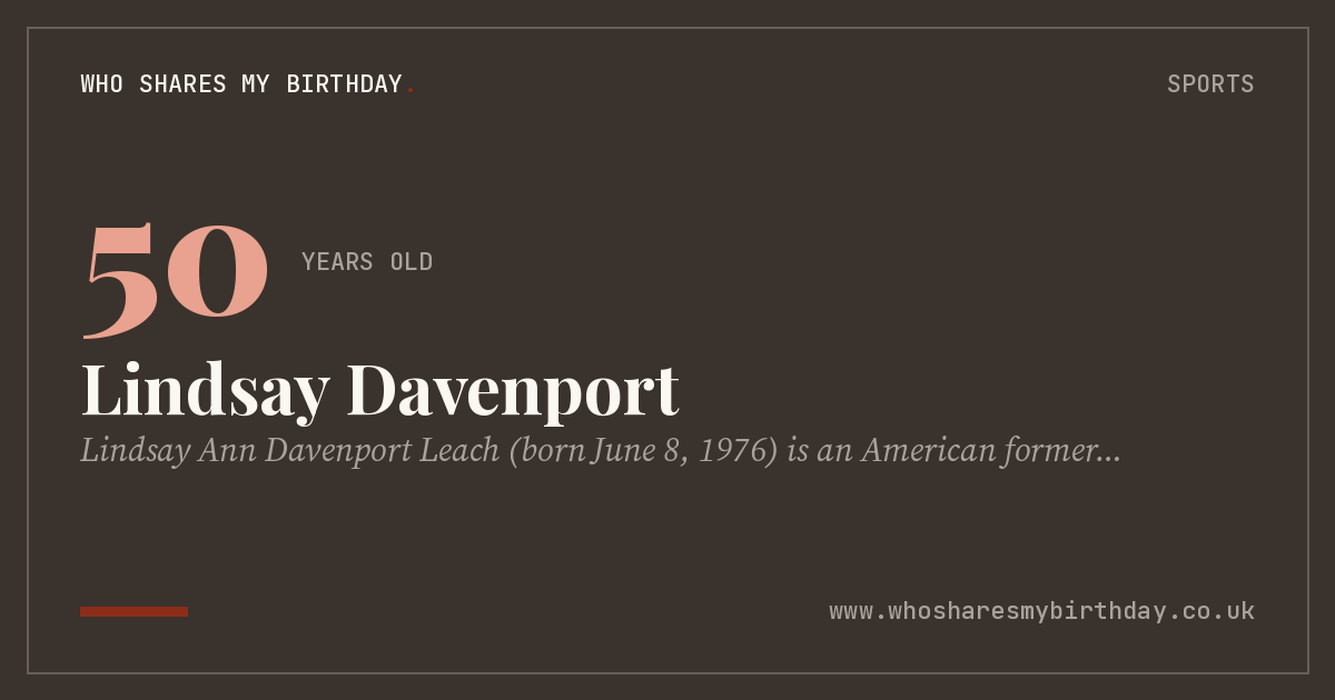 Lindsay Davenport