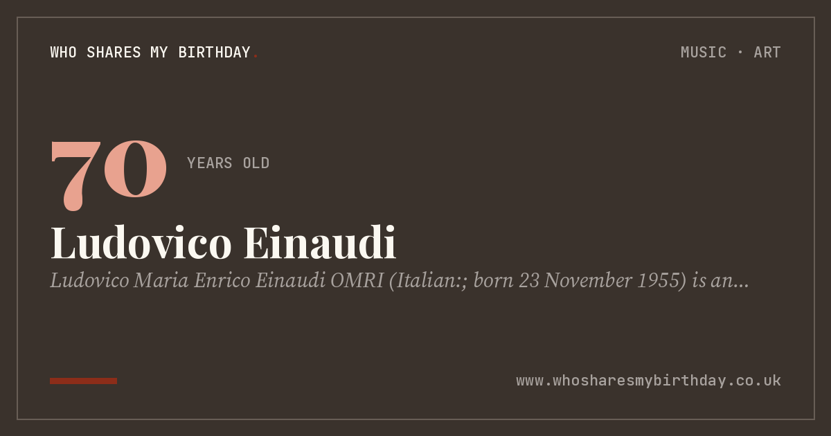 Ludovico Einaudi