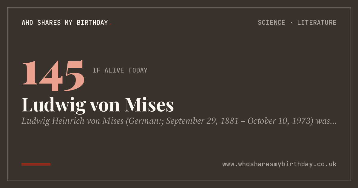 Ludwig von Mises