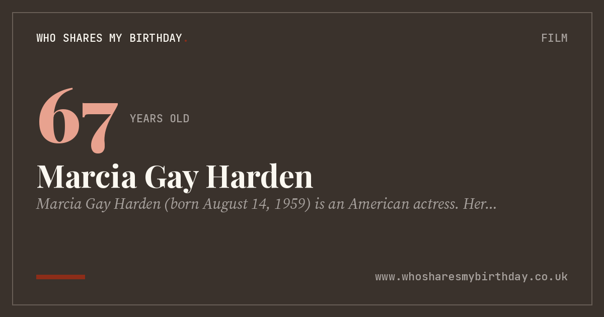 Marcia Gay Harden