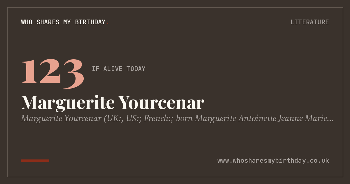 Marguerite Yourcenar