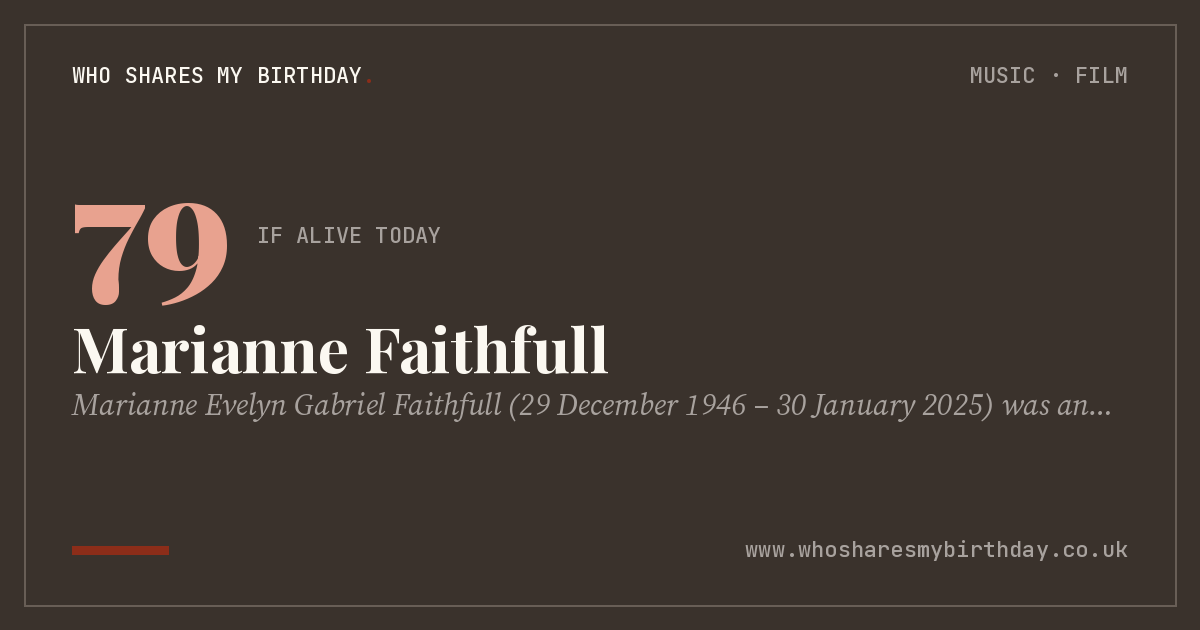 Marianne Faithfull
