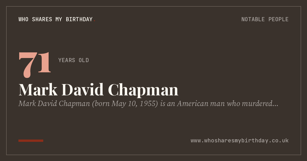 Mark David Chapman