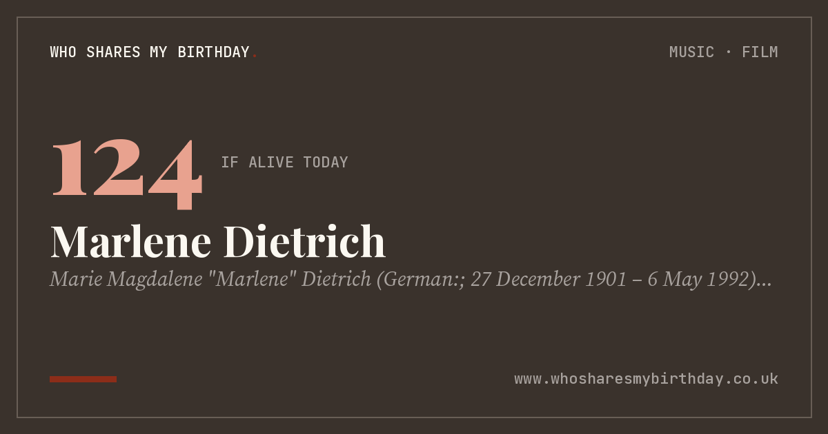Marlene Dietrich