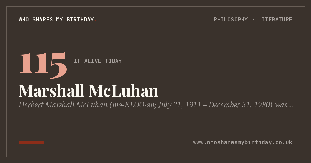 Marshall McLuhan
