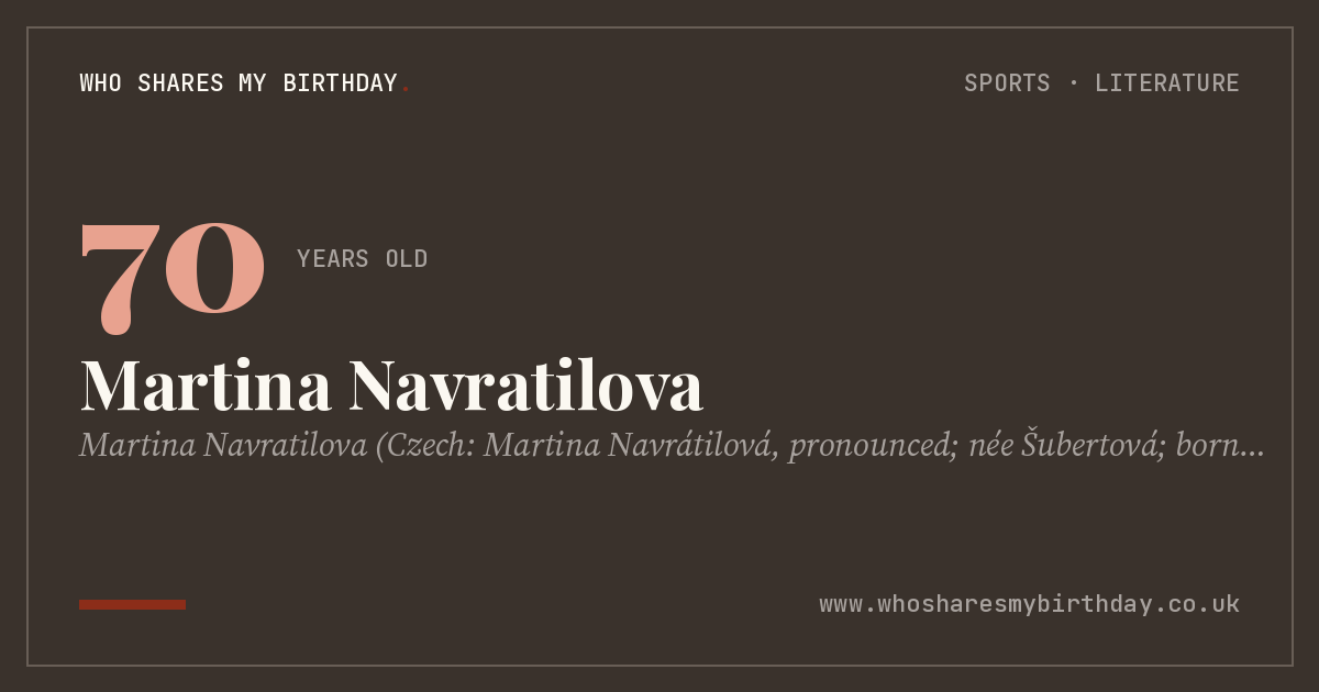 Martina Navratilova