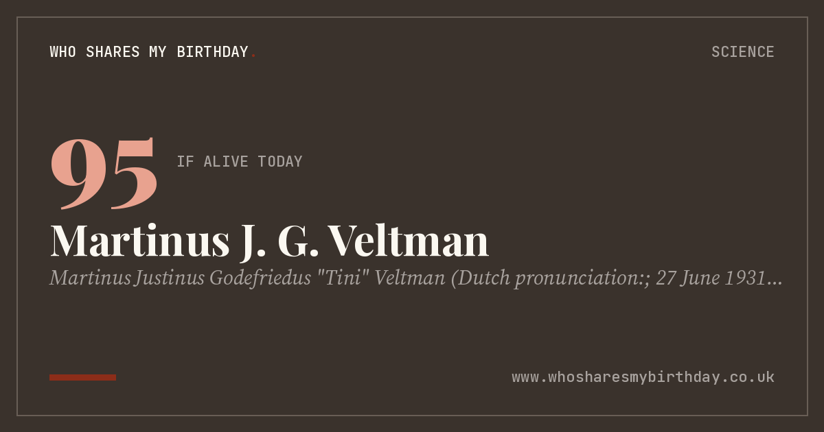 Martinus J. G. Veltman