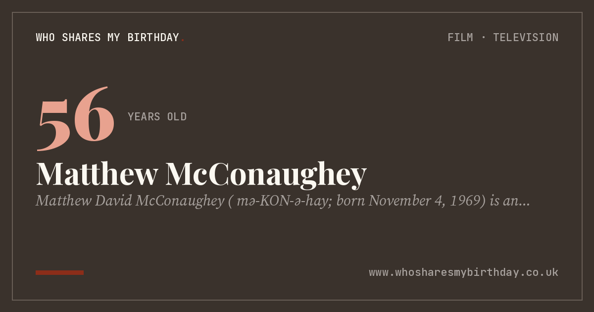 Matthew McConaughey