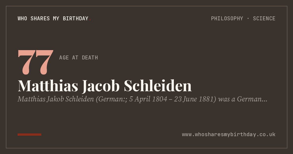 Matthias Jacob Schleiden