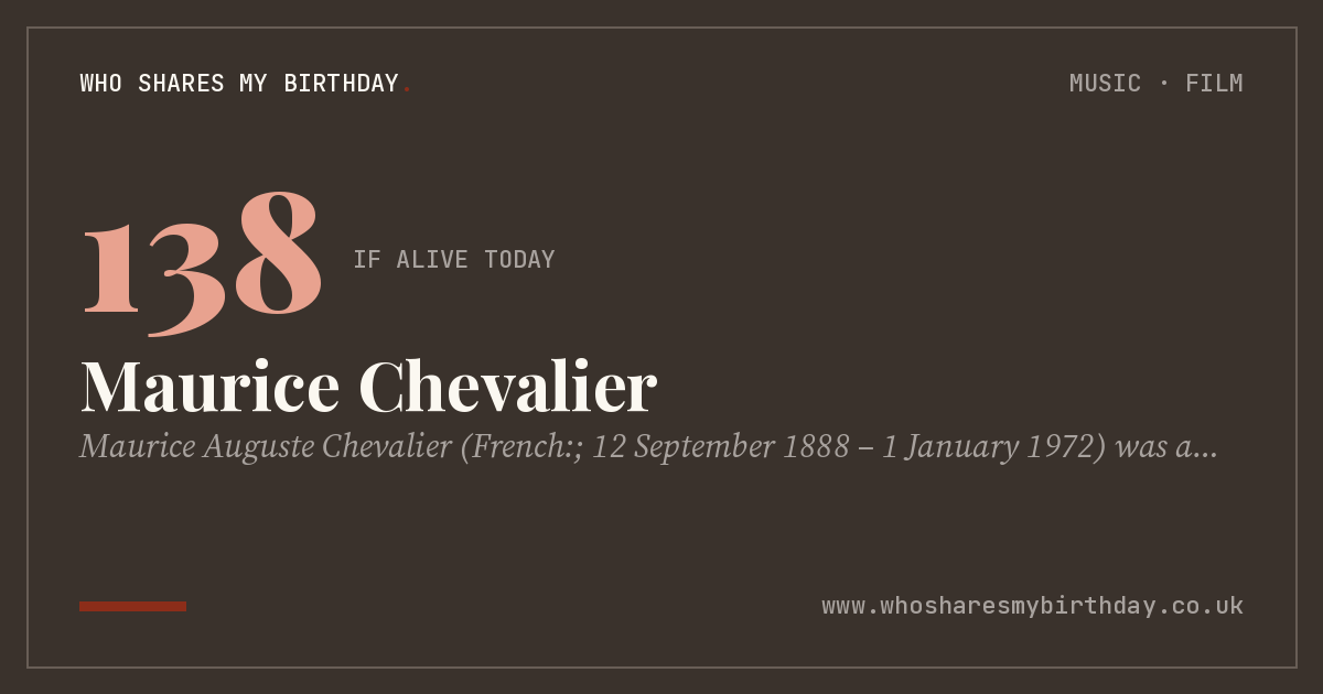 Maurice Chevalier