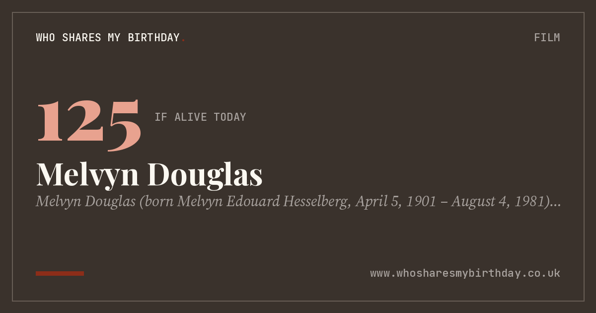 Melvyn Douglas