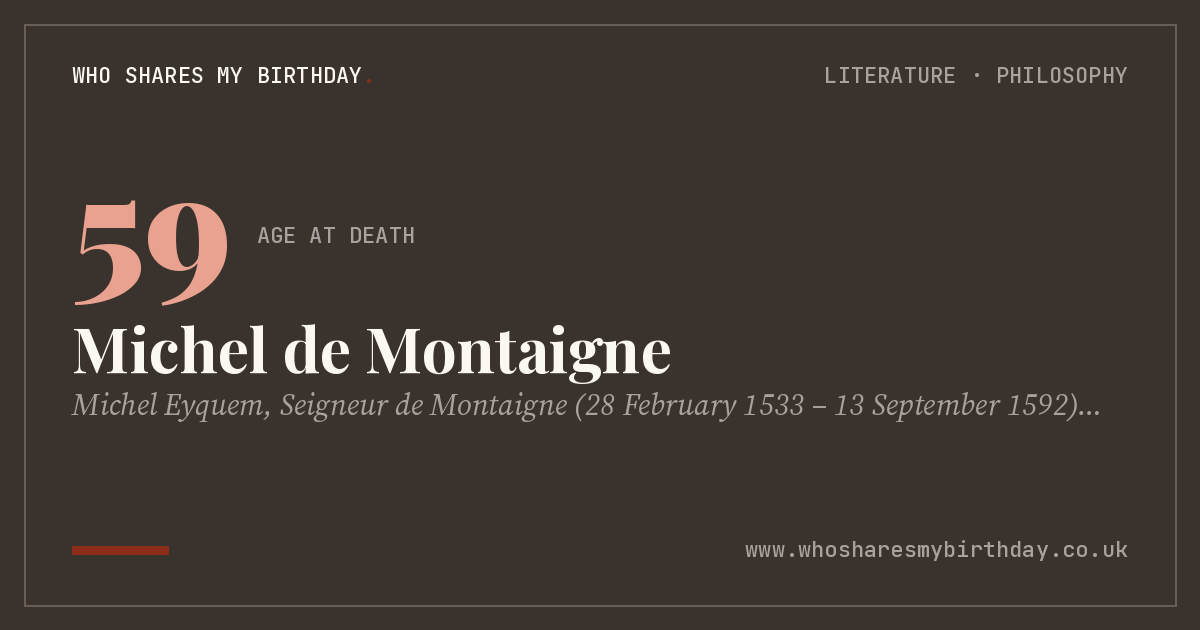 Michel de Montaigne