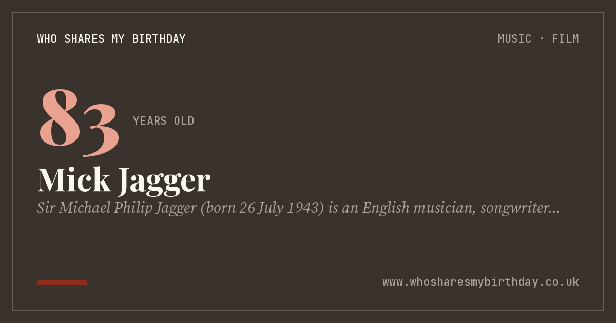 Mick Jagger