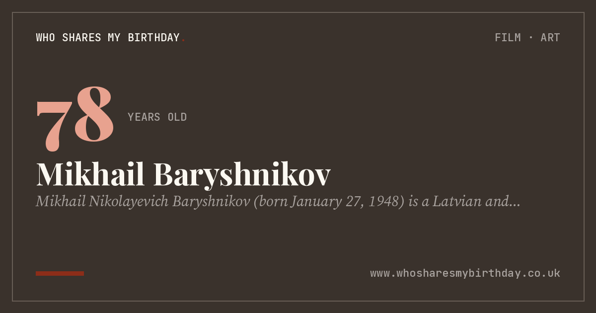 Mikhail Baryshnikov